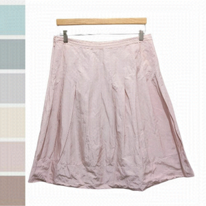 CABI pink pleated a line skirt Dusty rose size 6 @C